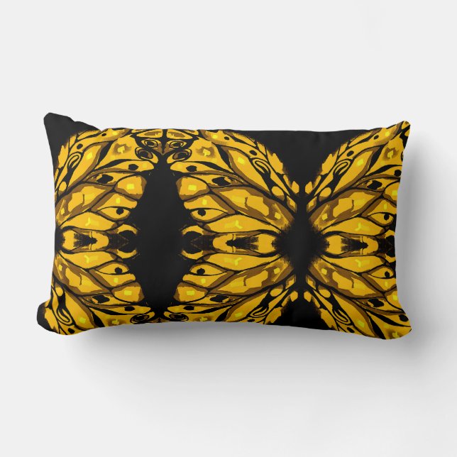 Coussin Rectangle ailes de papillons (Recto)