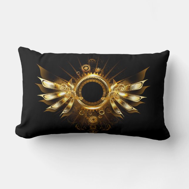Coussin Rectangle Ailes de Steampunk (Recto)