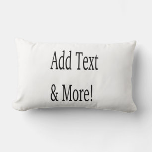 Coussin Rectangle Ajouter du texte et plus ! Customisez votre propre