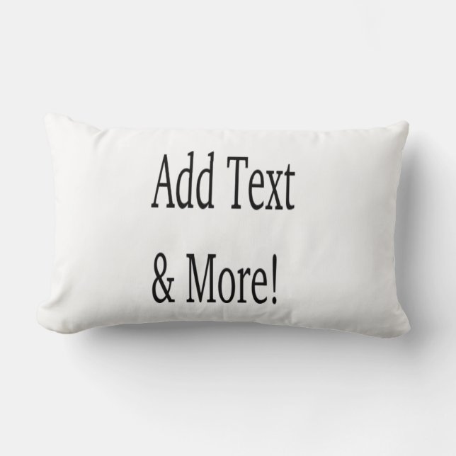 Coussin Rectangle Ajouter du texte et plus ! Customisez votre propre (Recto)