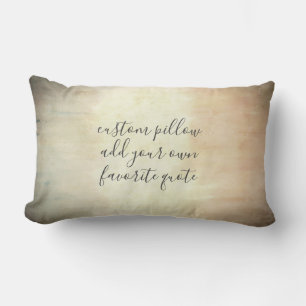 Coussin Rectangle ajouter un guillemet aquarelle grunressed