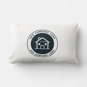 Coussin Rectangle Ajouter un logo d'entreprise Salon de l'entreprise