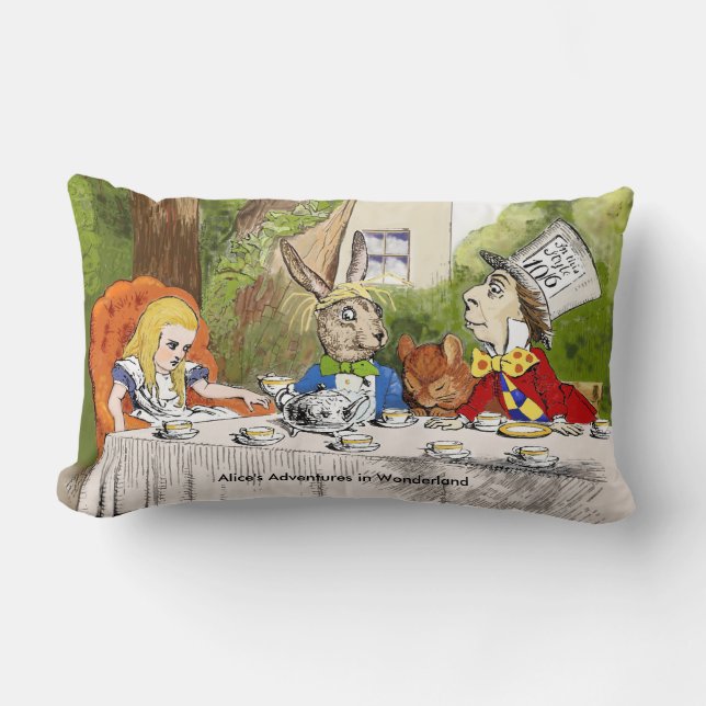 Coussin Rectangle Alice's Adventures in Wonderland (Recto)