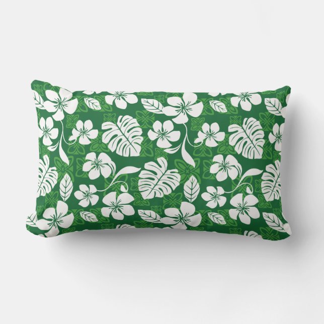 COUSSIN RECTANGLE ALOHA VENDREDI (VERT) (Recto)