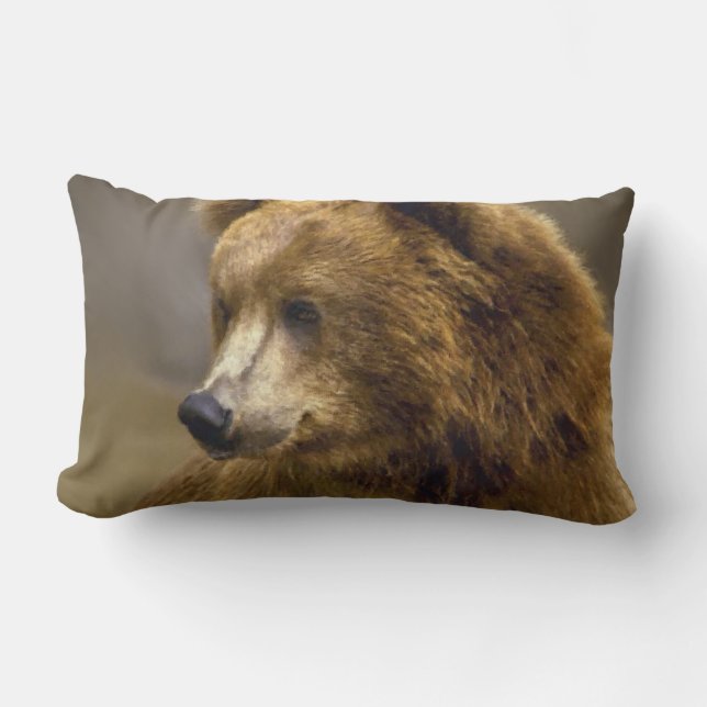 Coussin Rectangle Amateurs Brown d'ours (Recto)