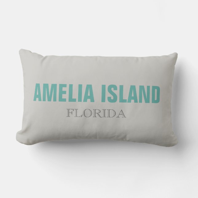 Coussin Rectangle Amelia Island FL Beach Jeu d'oreiller (Recto)