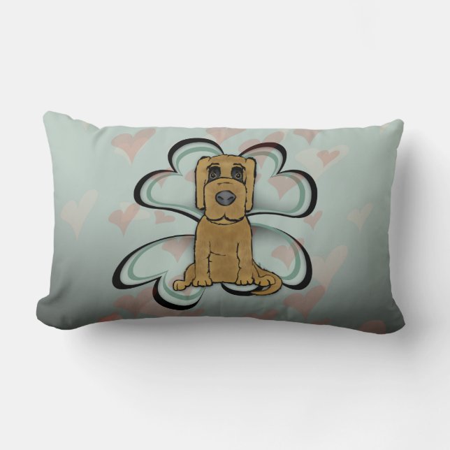 Coussin Rectangle Amour arc-en-ciel (Recto)