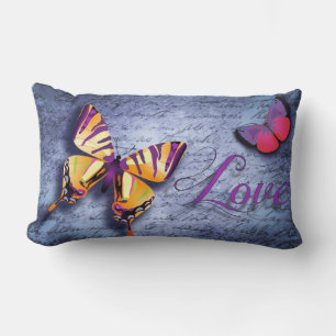 Coussin Rectangle Amour papillon