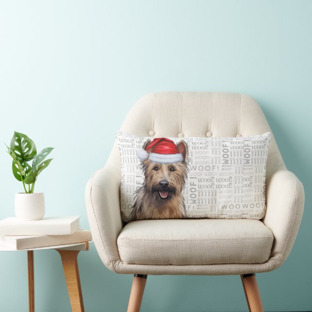 Coussin Rectangle Amoureux des chiens Noël Berger Picard (Chaise)