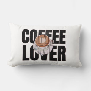Coussin Rectangle Amoureux du café – Accro du café Désir de caféine
