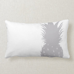 Coussin Rectangle Ananas gris minimaliste neutre