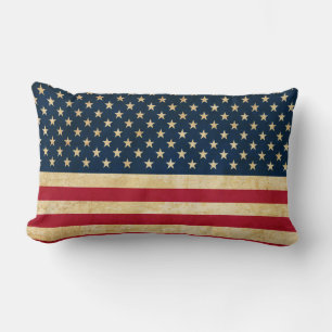 Coussin Rectangle Ancien drapeau américain