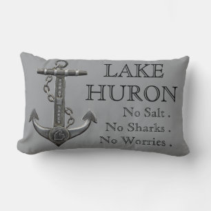 Coussin Rectangle Ancrage de pirate nautique en détresse du lac Huro