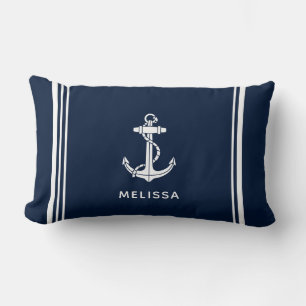 Coussin Rectangle Ancre de bateau Personnalisé