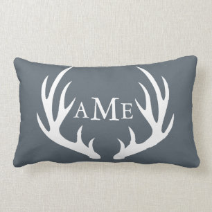 Coussin Rectangle Andouillers modernes rustiques de cerfs communs de