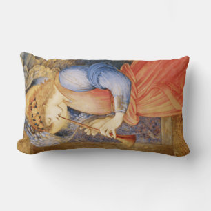 Coussin Rectangle Angel Playing a Flageolet (par Edward Burne-Jones)