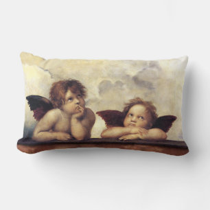 Coussin Rectangle ANGES / Cherubs ailés, Nuages Raffaello Sanzio T
