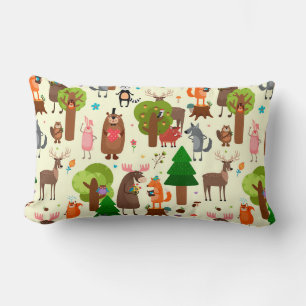 Coussin Rectangle Animaux forestiers adorables