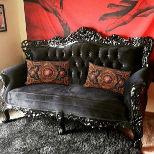 Coussin Rectangle Antique Design Dark Academia