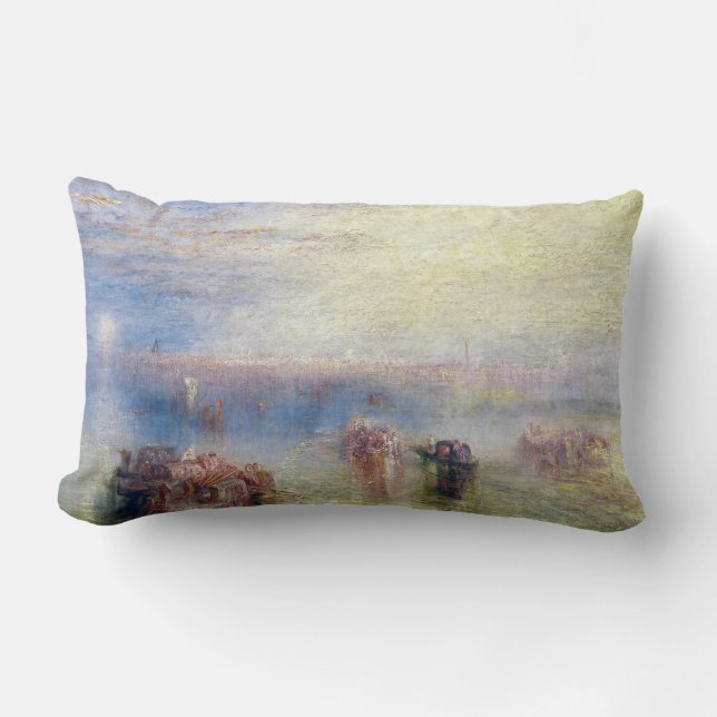 Coussin Rectangle Approche de Venise par William Turner (Recto)