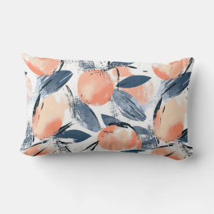 Coussin Rectangle Aquarell Pêches Pattern Design Decossements
