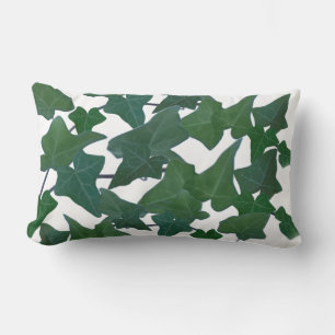 Coussin Rectangle Aquarelle botanique Vert anglais Ivy