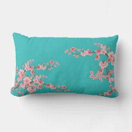 Coussin Rectangle Aquarelle Cerisiers en Fleurs