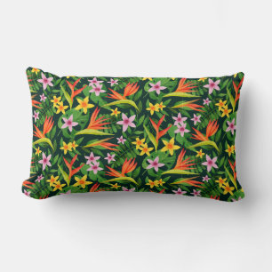 Coussin Rectangle Aquarelle Fleurs Et Fruits Motif Floral-23768