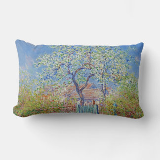Coussin Rectangle Arbre à poires en fleurs - Claude Monet