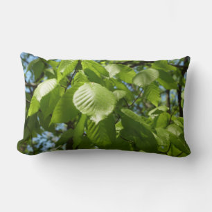 Coussin Rectangle Arbre vert Feuille à bouleau printanier