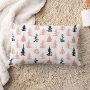 Coussin Rectangle Arbres de Noël Abstraits scandinaves