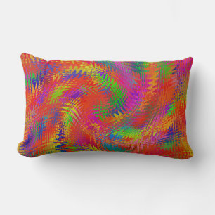 Coussin Rectangle Arc-en-ciel tissé