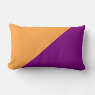 Coussin Rectangle Arrière - plan couleur violet et carottes de néo