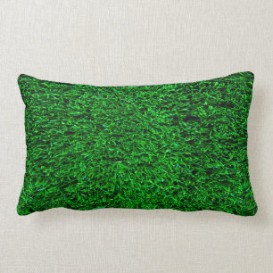 Coussin Rectangle Arrière - plan d'herbe verte