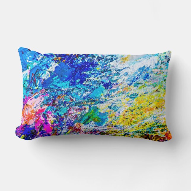 Coussin Rectangle Art de la palette de couleurs (Recto)