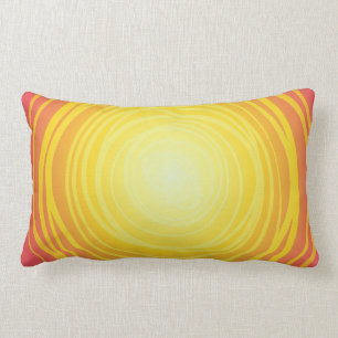 Coussin Rectangle Artsy Gold Yellow Red Sprint