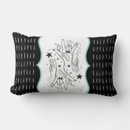 Coussin Rectangle ASL ILY Handsign Pillow