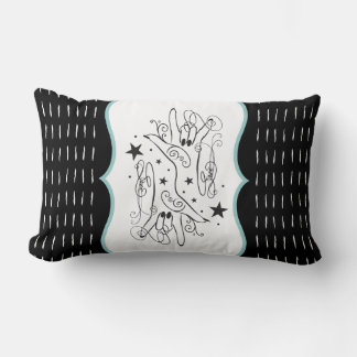 Coussin Rectangle ASL ILY Handsign Pillow