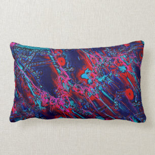 Coussin Rectangle Astérionellopsis en rouge