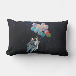 Coussin Rectangle Astronaute Stars & Space Colorful Balloons
