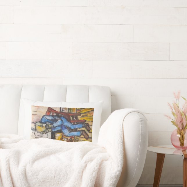 Coussin Rectangle At Eternity's Gate Miniature Painting (Canapé)