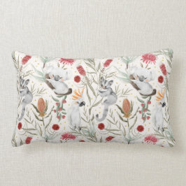 Coussin Rectangle Australien Koala Cockatoos Proteas Motif de la nat