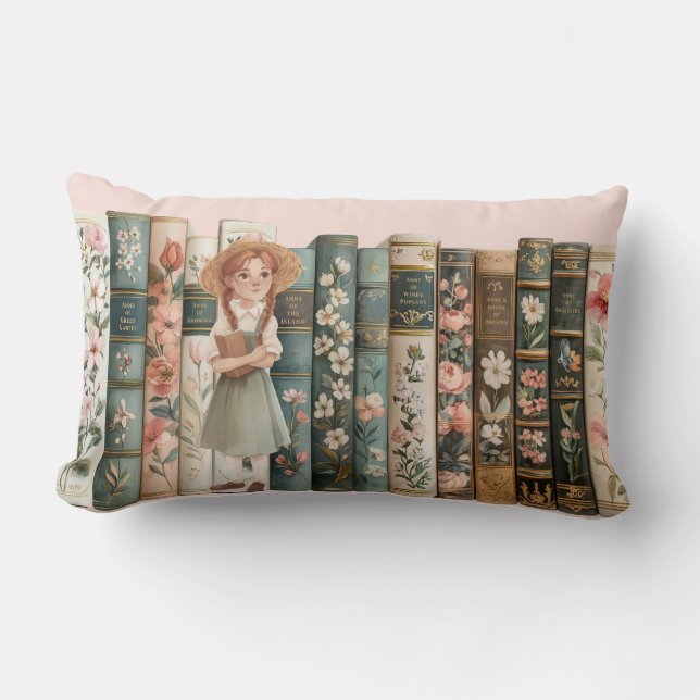 Coussin Rectangle Auteur de livres | Anne des pignons verts | Livres (Recto)