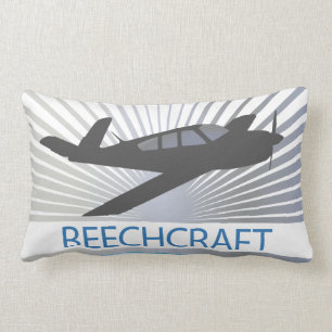 Coussin Rectangle Avions de Beechcraft