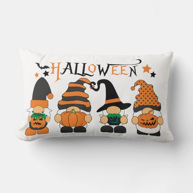 Coussin Rectangle Awesome Halloween Gnomo Jeu d'oreiller (Recto)