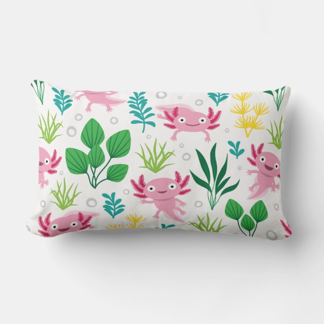 Coussin Rectangle Axolotl (Recto)