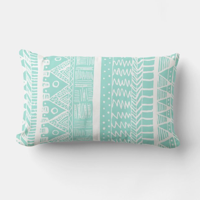 Coussin Rectangle Aztèque en bon état de Boho (Recto)