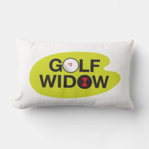 Coussin Rectangle Badge d'honneur de la veuve de golf