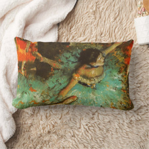 Coussin Rectangle Ballerina Dance Green Dancer Edger Degas Peinture