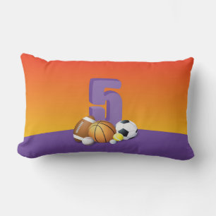 Coussin Rectangle Bals de sport pour la 5e fille